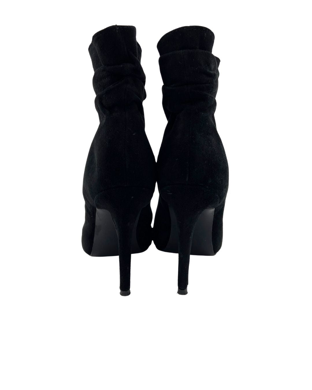Botines de tacon en cuero