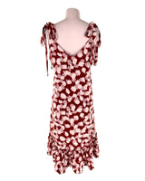 Vestido mini de tiras anudadas