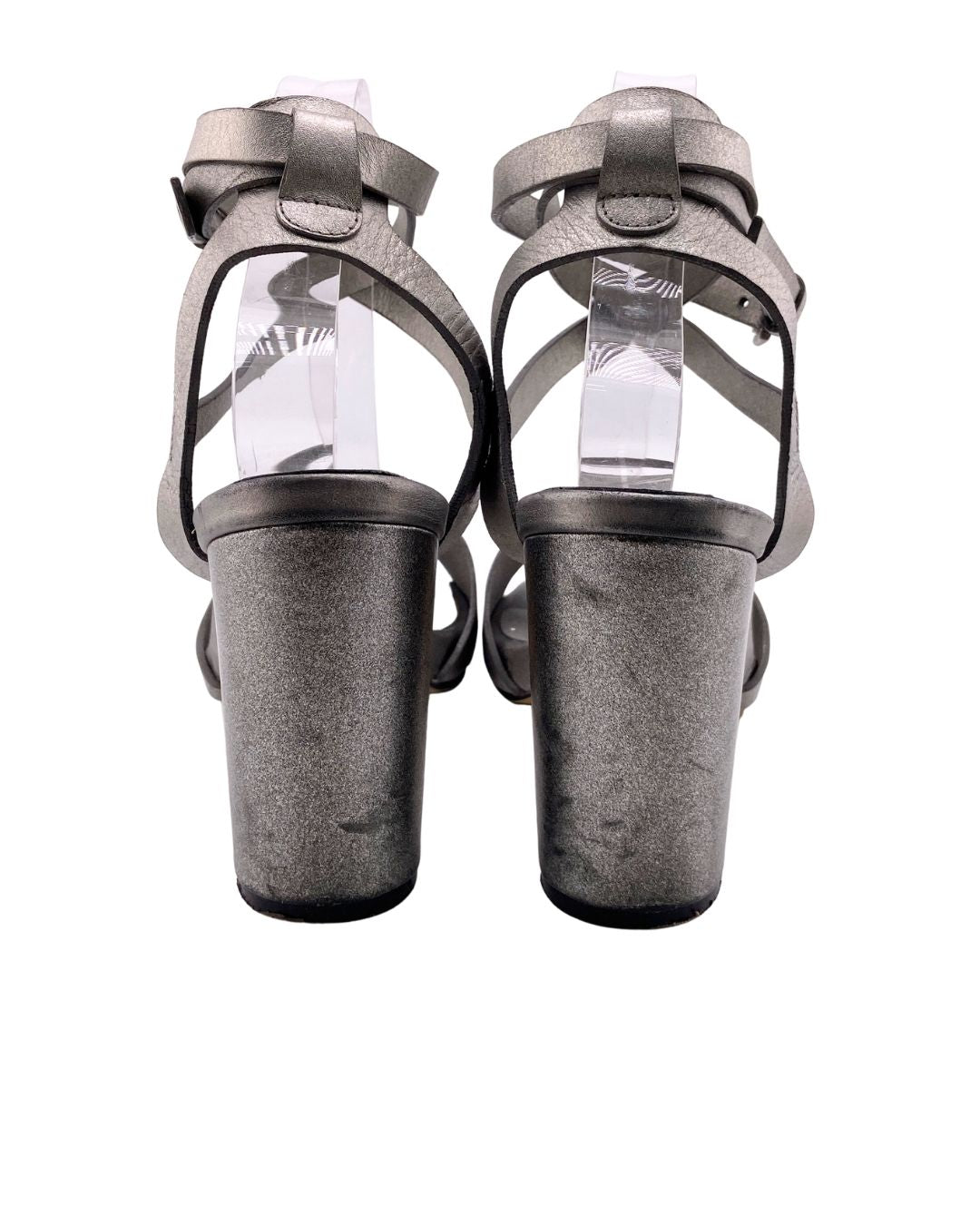 Sandalias de tacon con correas