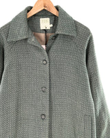 Abrigo long size abotonado