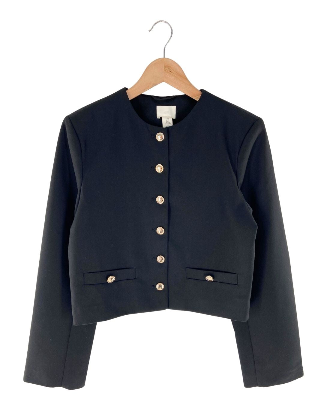 Blazer crop botones
