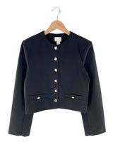 Blazer crop botones