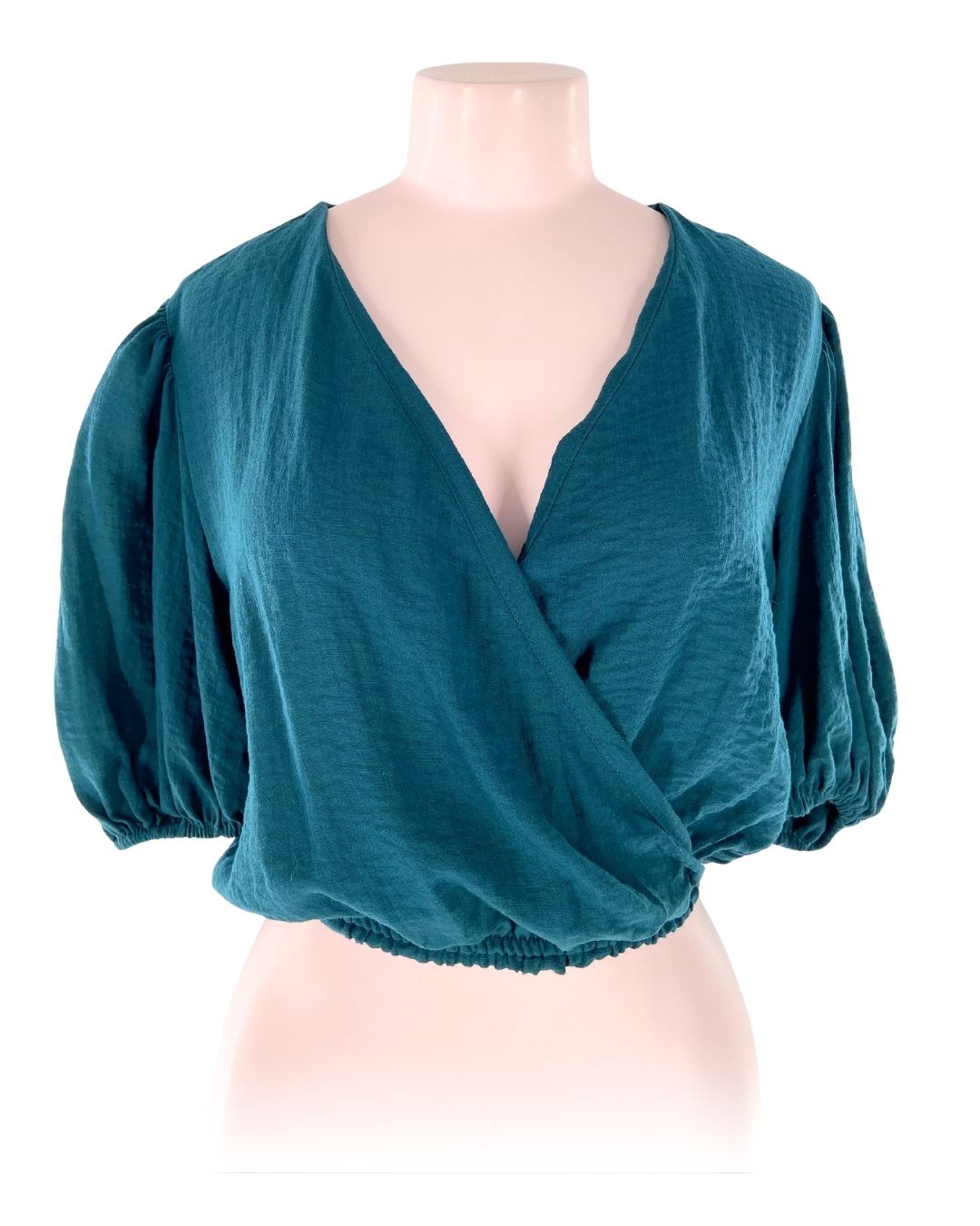 Blusa manga globo cut out