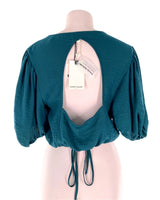 Blusa manga globo cut out