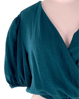 Blusa manga globo cut out