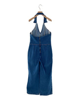 Enterizo en denim wideleg