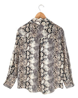 Camisa satinada manga larga