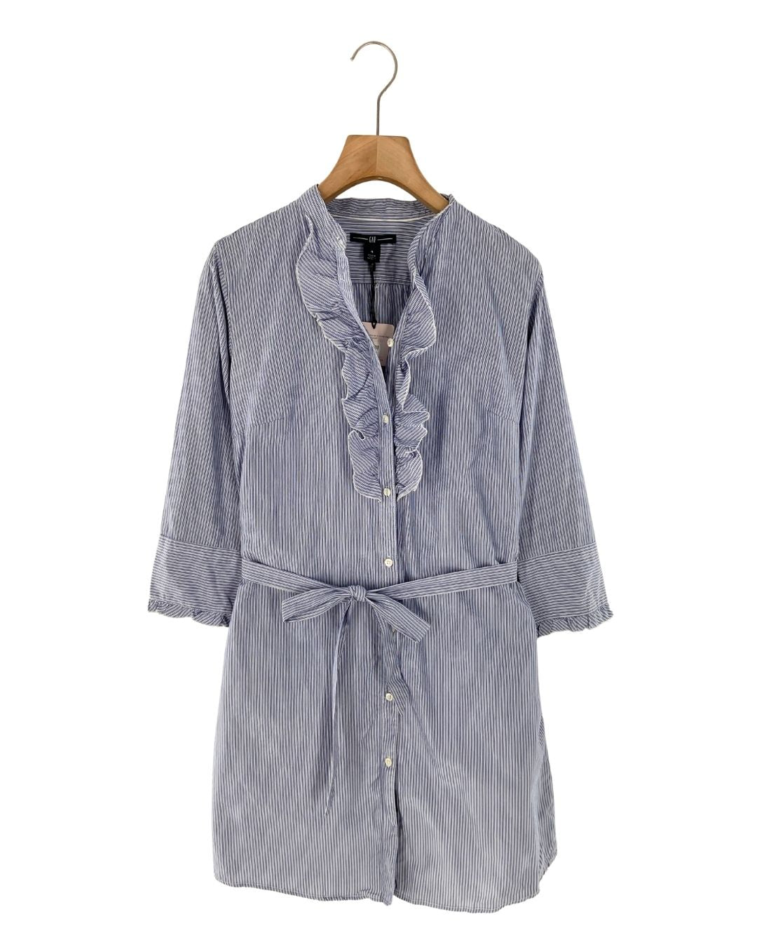 Vestido camisero a rayas