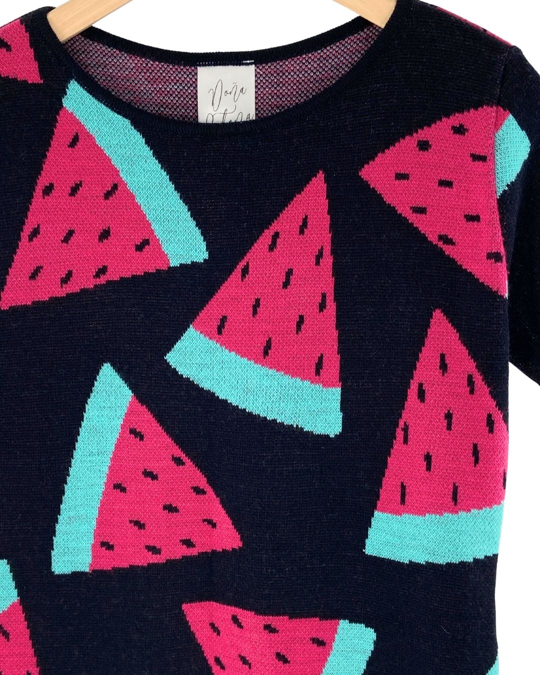 Vestido tejido patillas