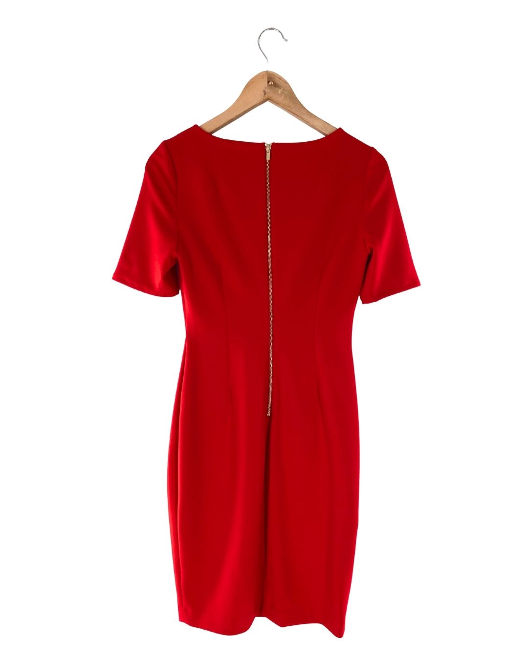 Vestido midi con cremallera