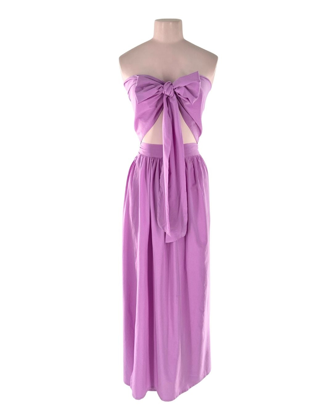 Set top y falda anudada