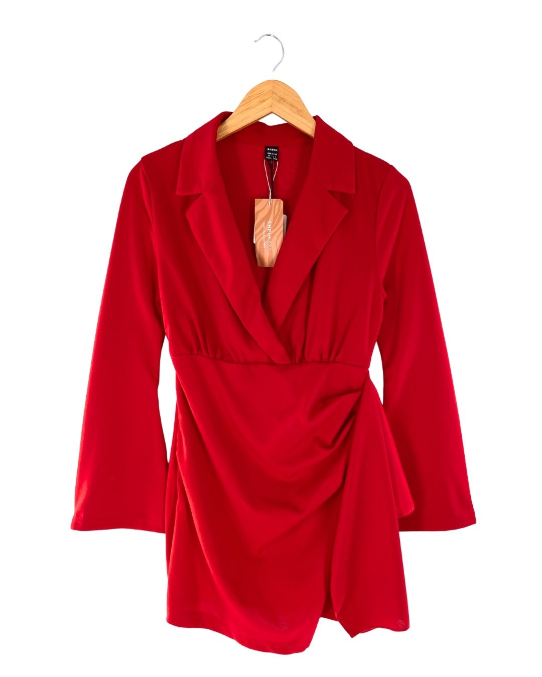 Vestido midi con vuelo y puños