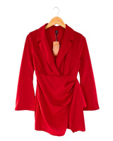 Vestido midi con vuelo y puños