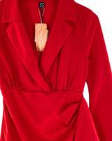 Vestido midi con vuelo y puños