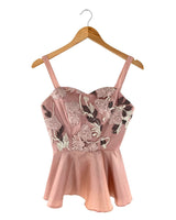 Set de blusa y falda satinado