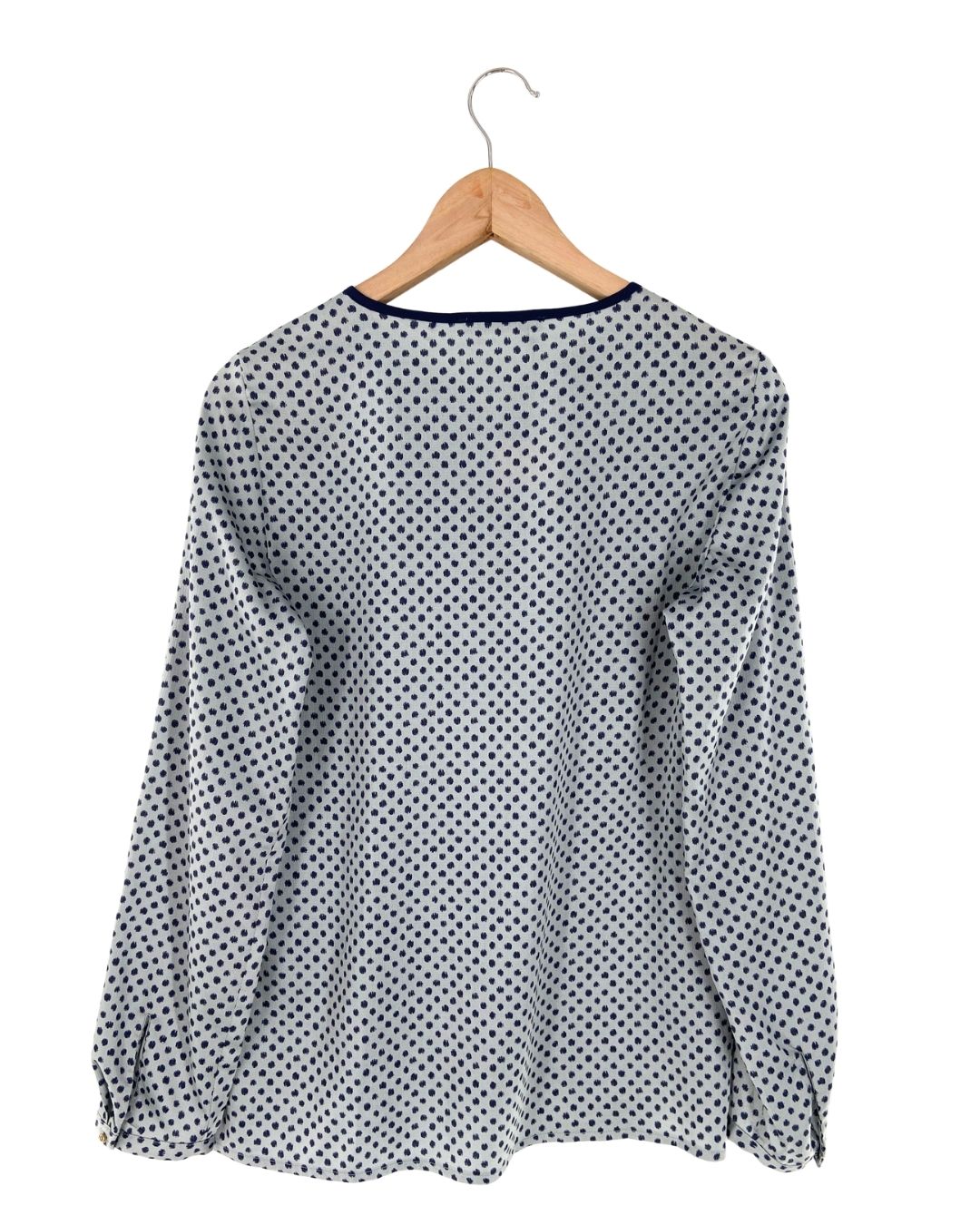 Blusa manga larga satinada