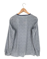 Blusa manga larga satinada