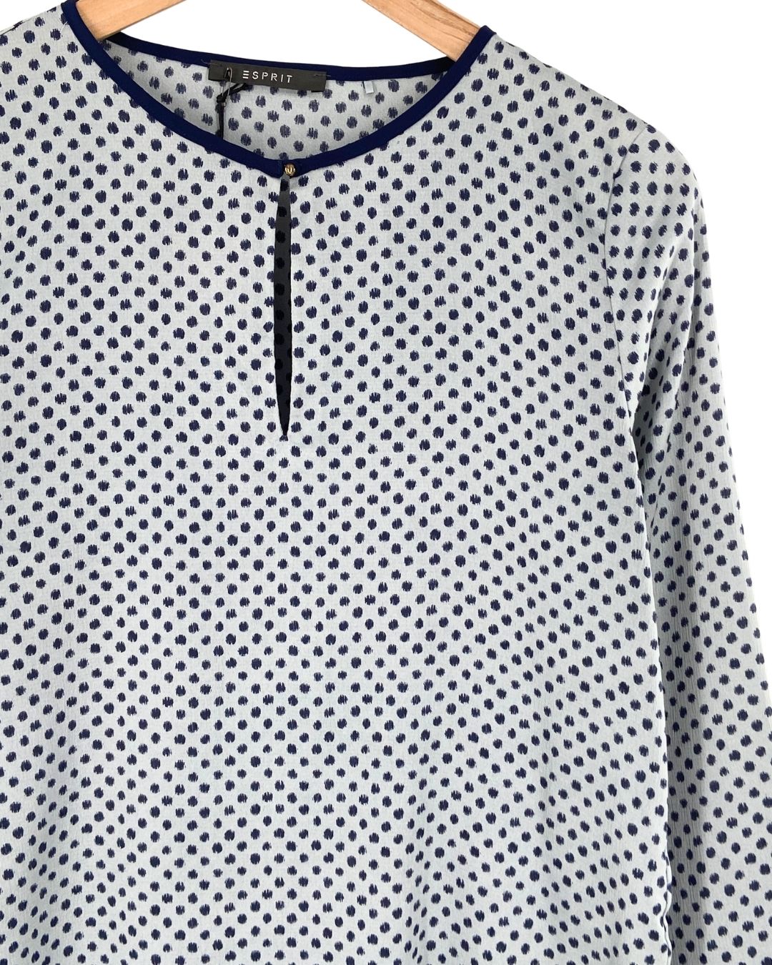 Blusa manga larga satinada