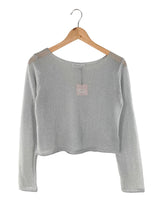 Blusa manga larga traslucida