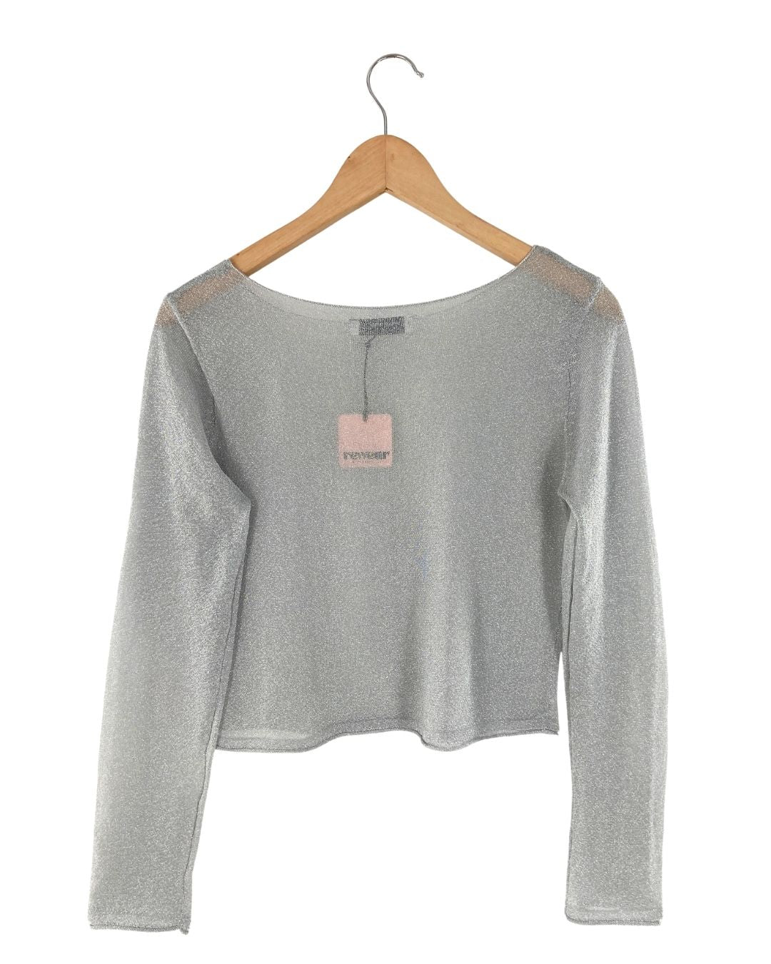 Blusa manga larga traslucida