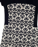 Vestido mini manga caida