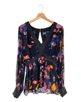 Blusa manga translucidas print