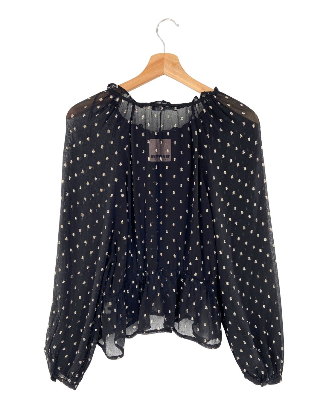 Blusa manga larga plumeti