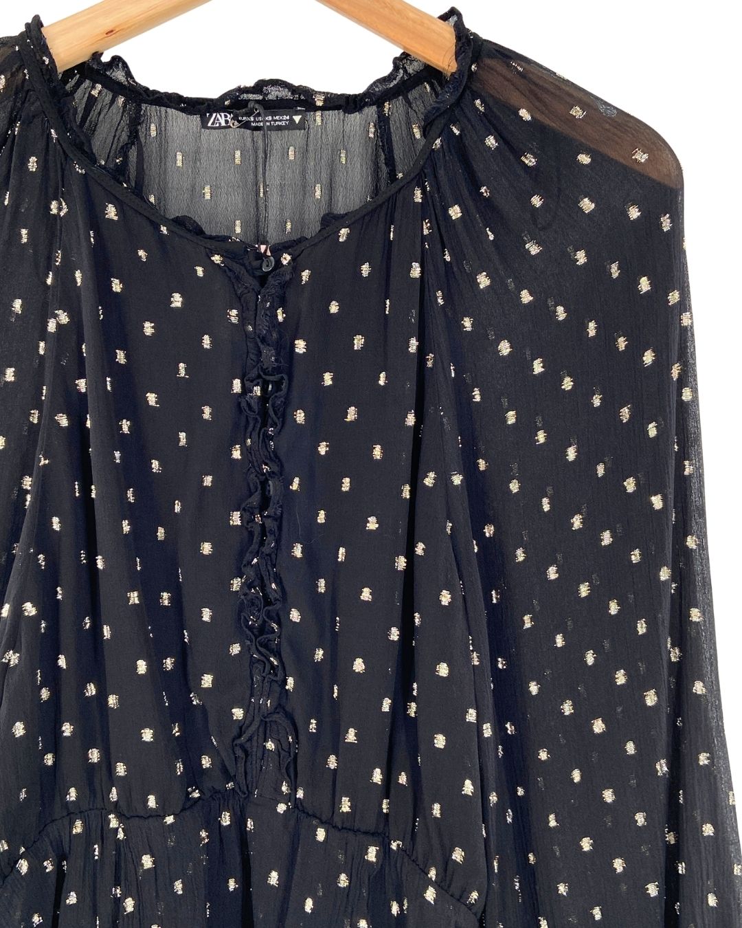 Blusa manga larga plumeti