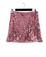 Falda mini en lentejuelas