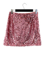Falda mini en lentejuelas