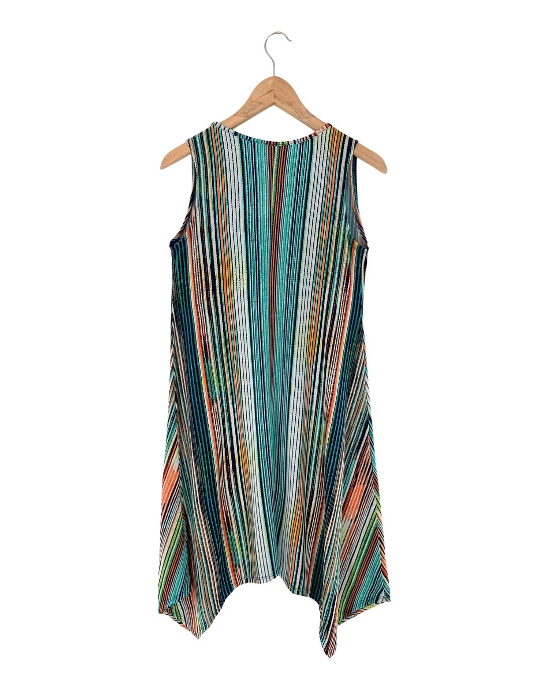 Vestido sleeveless a rayas