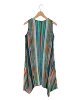 Vestido sleeveless a rayas