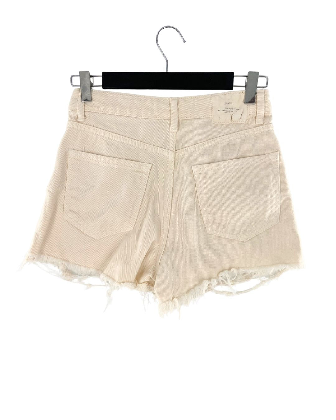 Short mini en denim destroyed