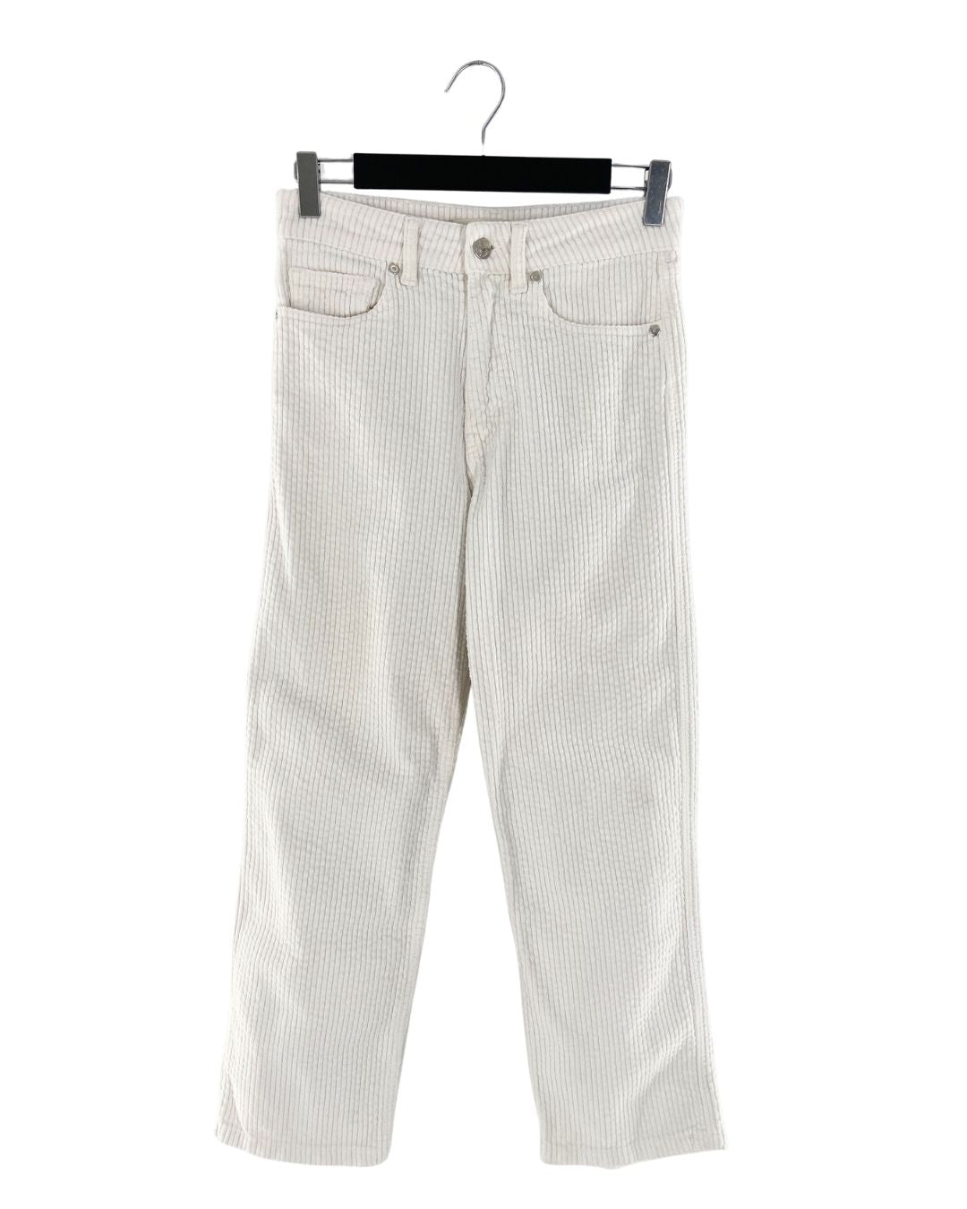 Pantalon en pana corte recto