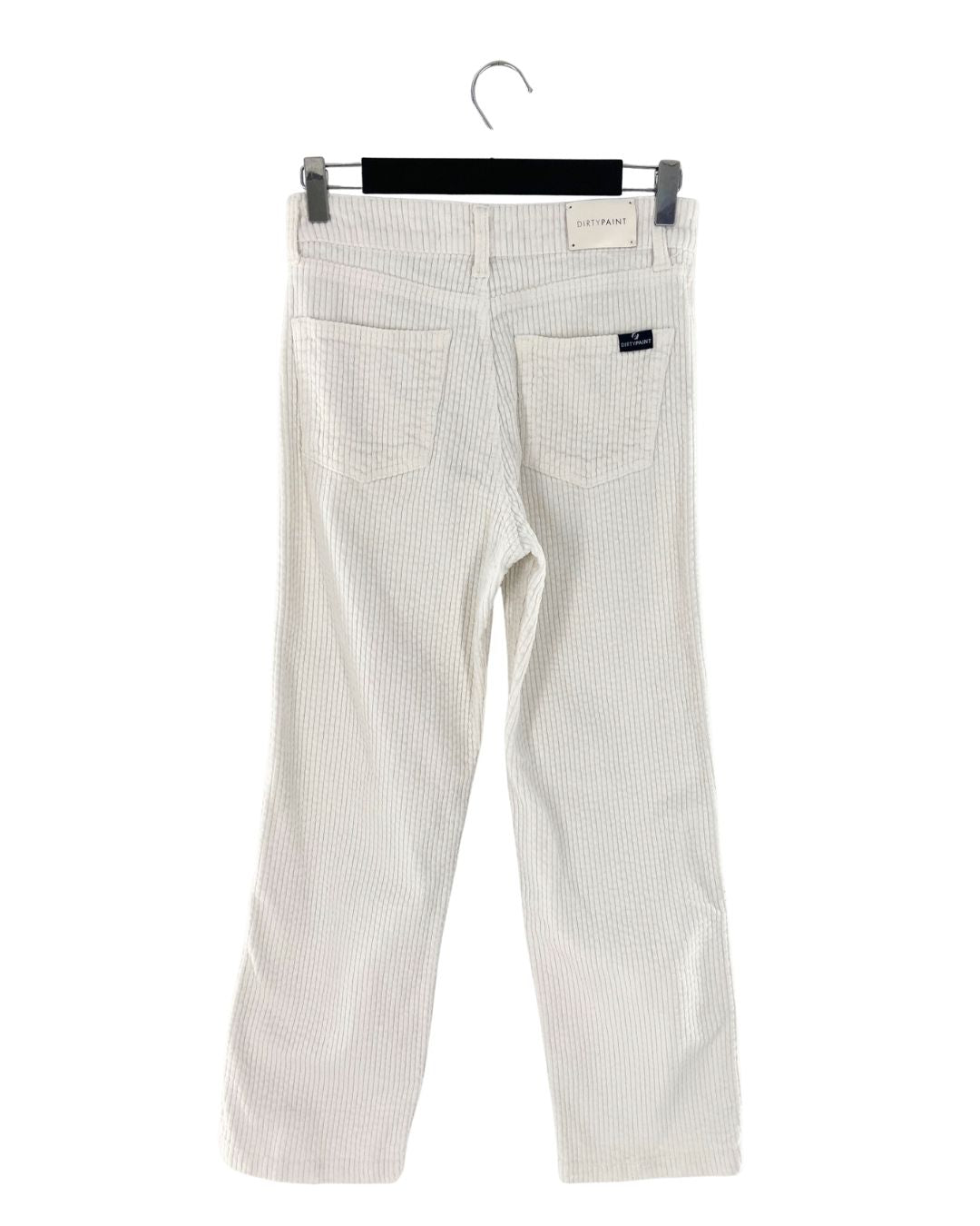 Pantalon en pana corte recto