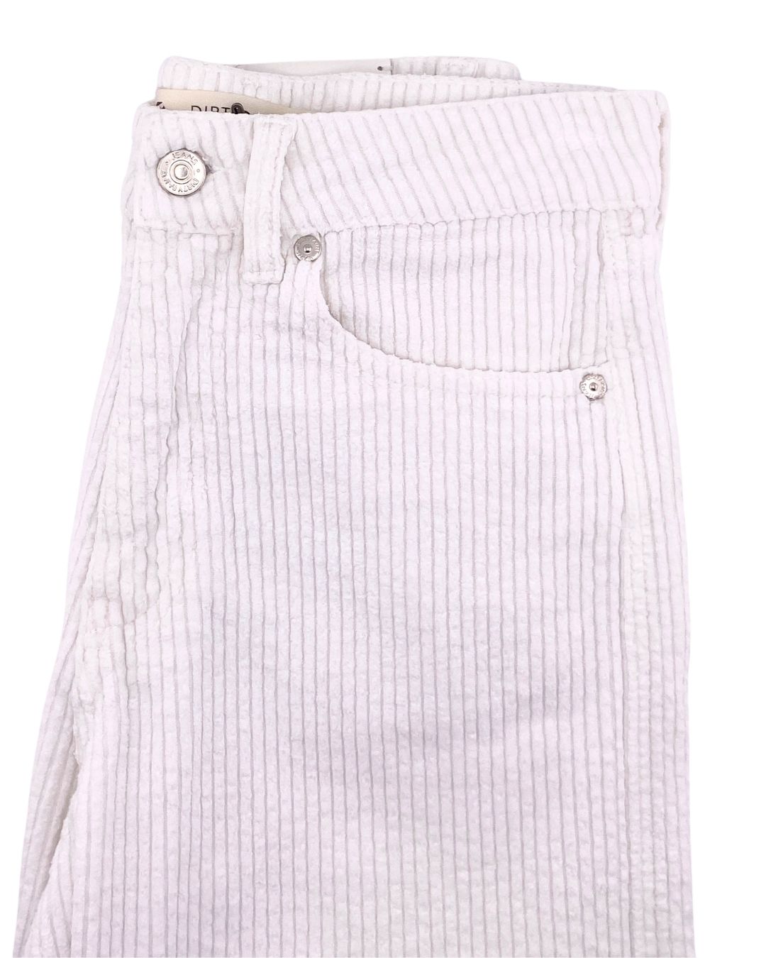 Pantalon en pana corte recto