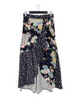 Falda oversize cruzada print