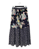 Falda oversize cruzada print