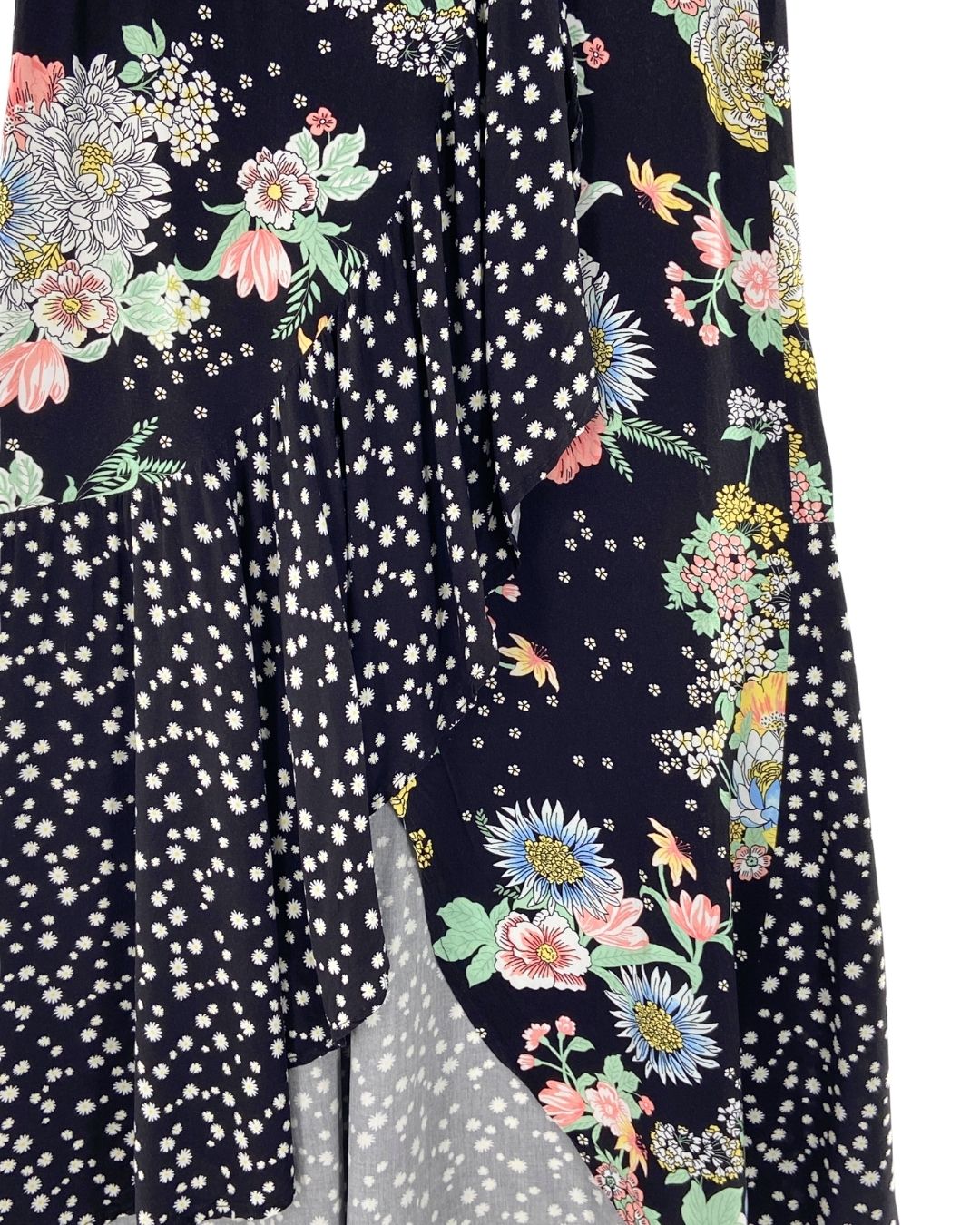 Falda oversize cruzada print