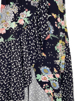 Falda oversize cruzada print