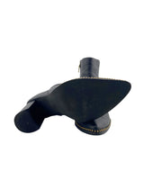 Botines en cuero con taches