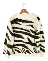 Saco tejido abierto con diseño