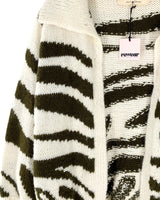 Saco tejido abierto con diseño