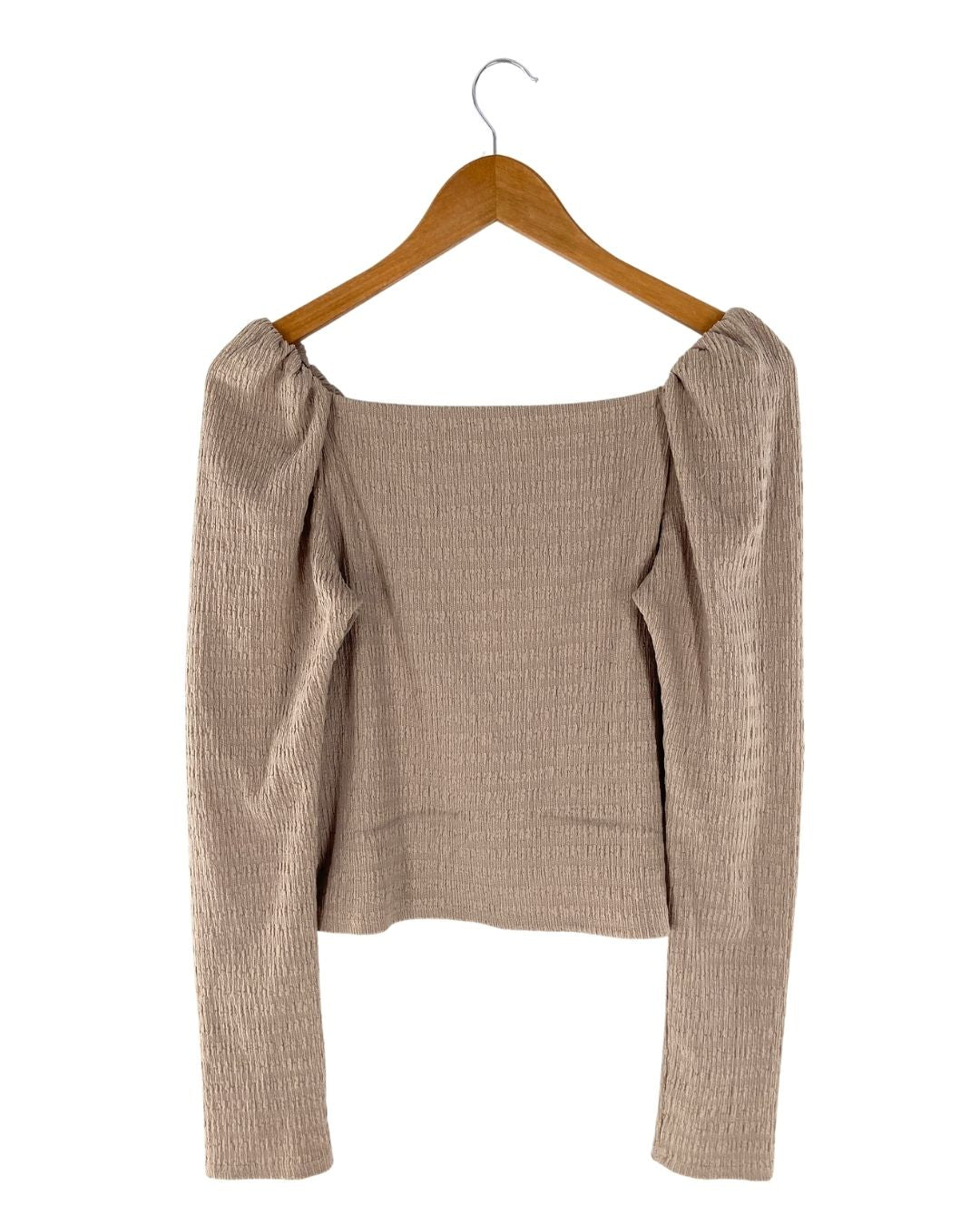 Blusa con textura escote