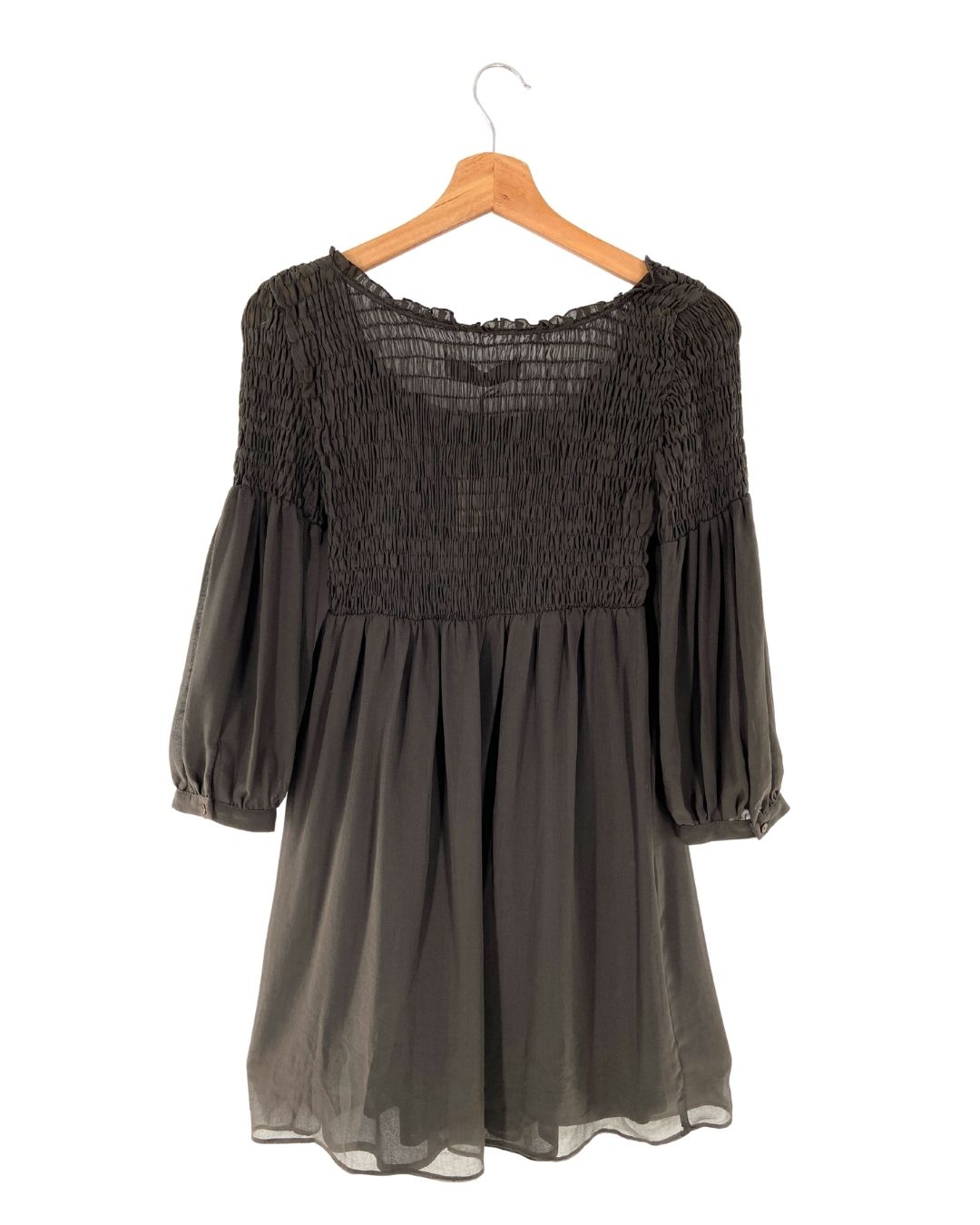 Vestido mini traslucido e