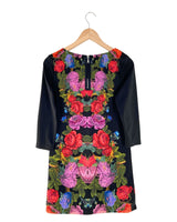 Vestido mini manga larga print