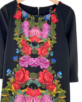 Vestido mini manga larga print