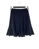 Falda tejida midi amplia