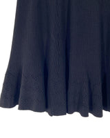 Falda tejida midi amplia