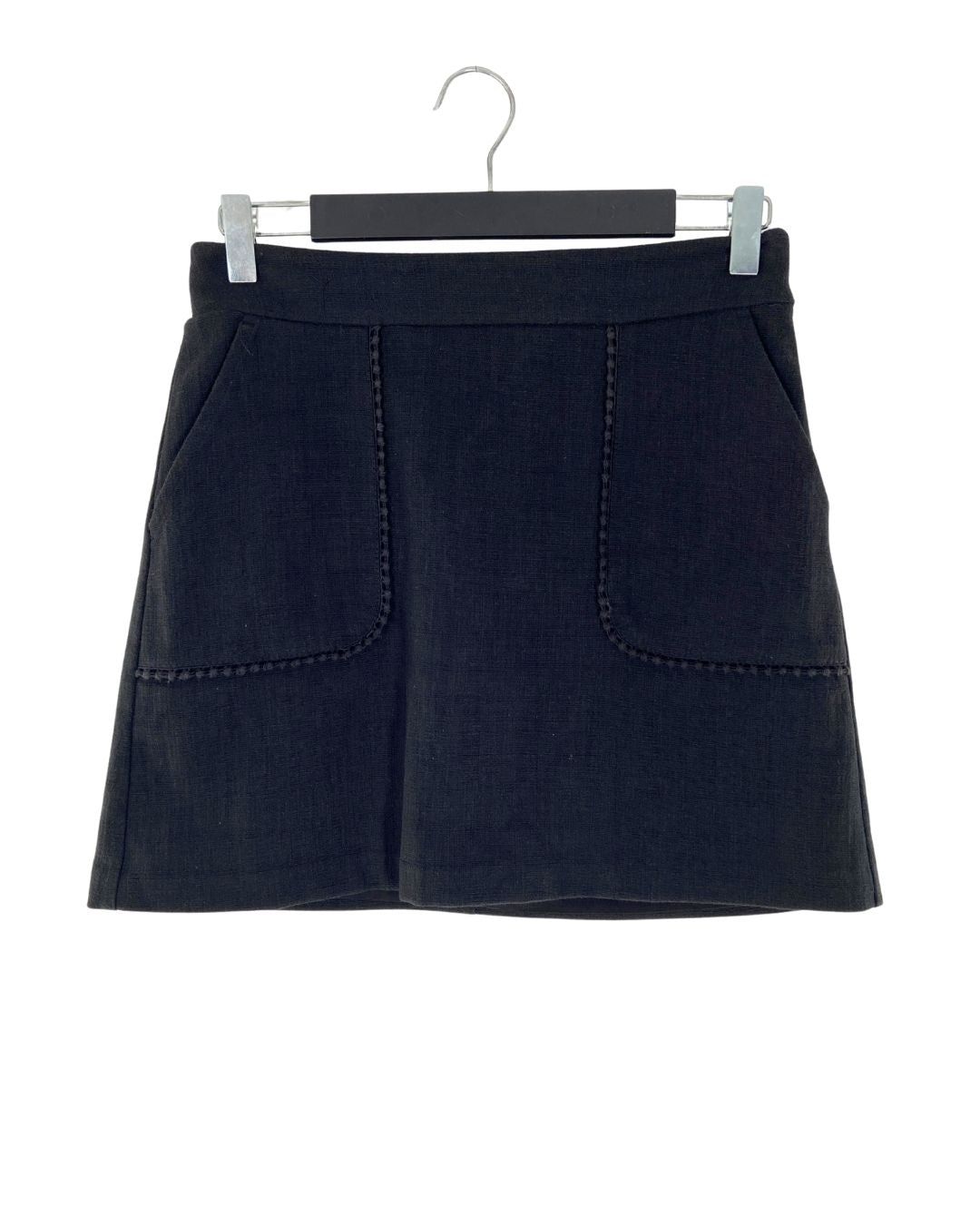 Falda mini con textura